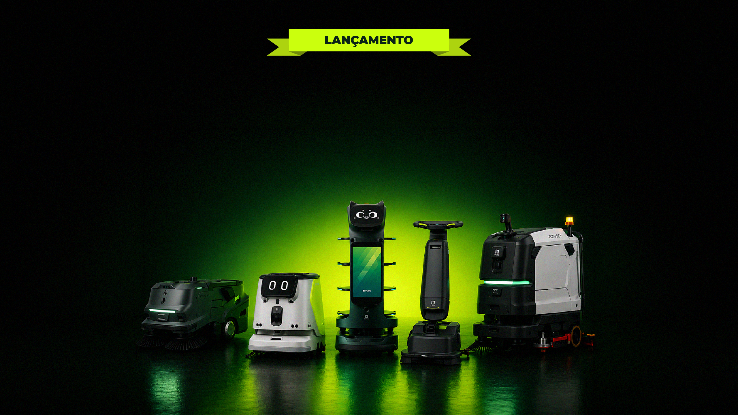 Linha de robôs Protech360: robô de limpeza, atendimento e entrega